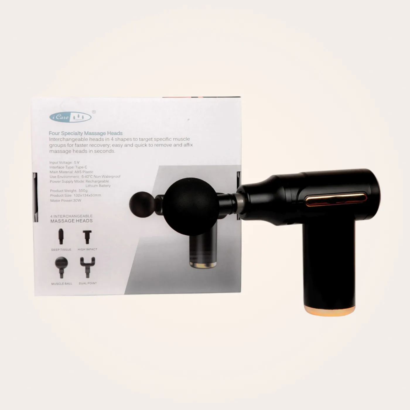 iCare Mini Percussion Muscle Massager - Imagen 3